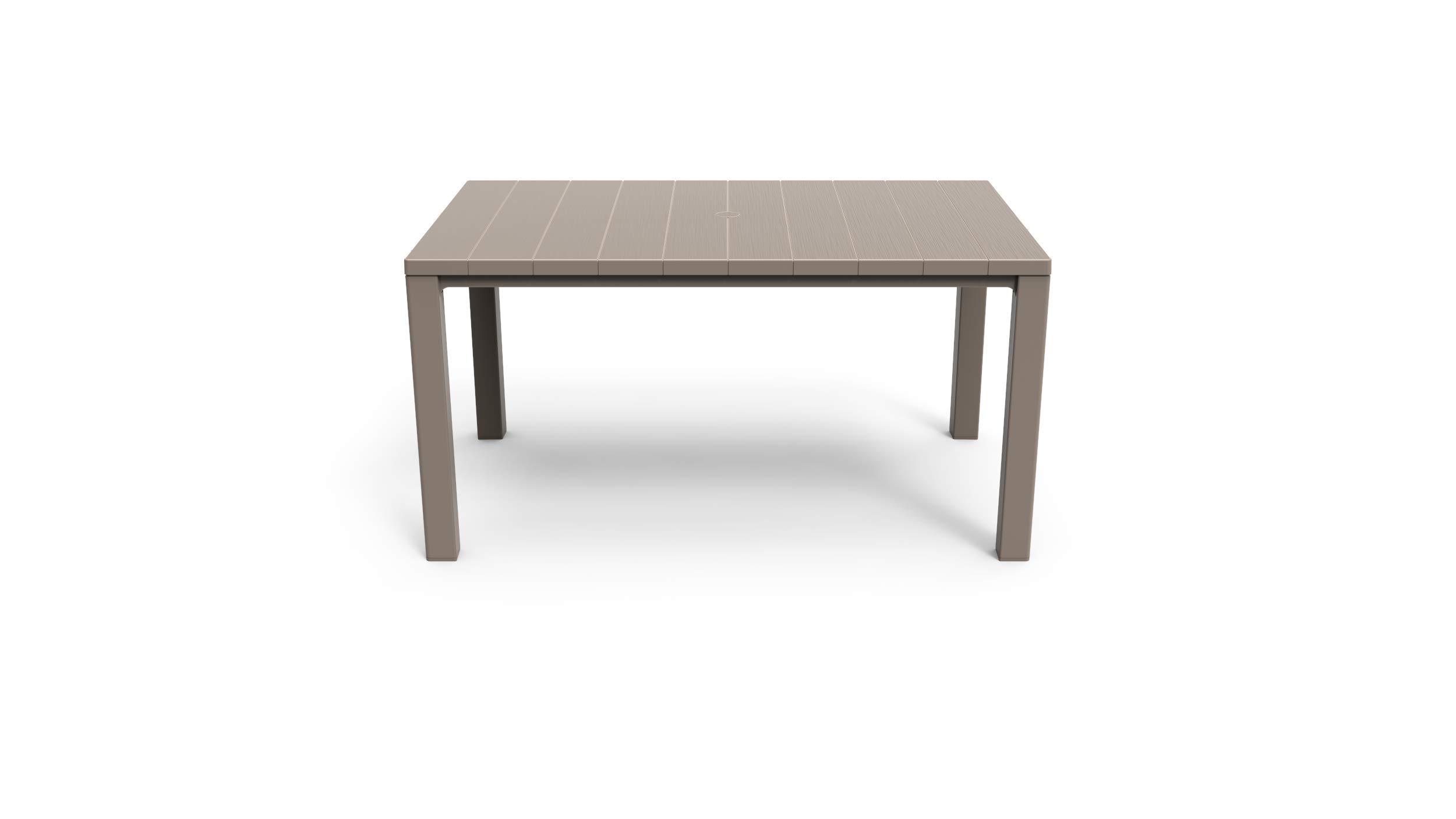 Keter Tavolo da Esterno Julie - Tavolo da Giardino Adatto per 6 Persone 147X90X74,5H - Cappuccino