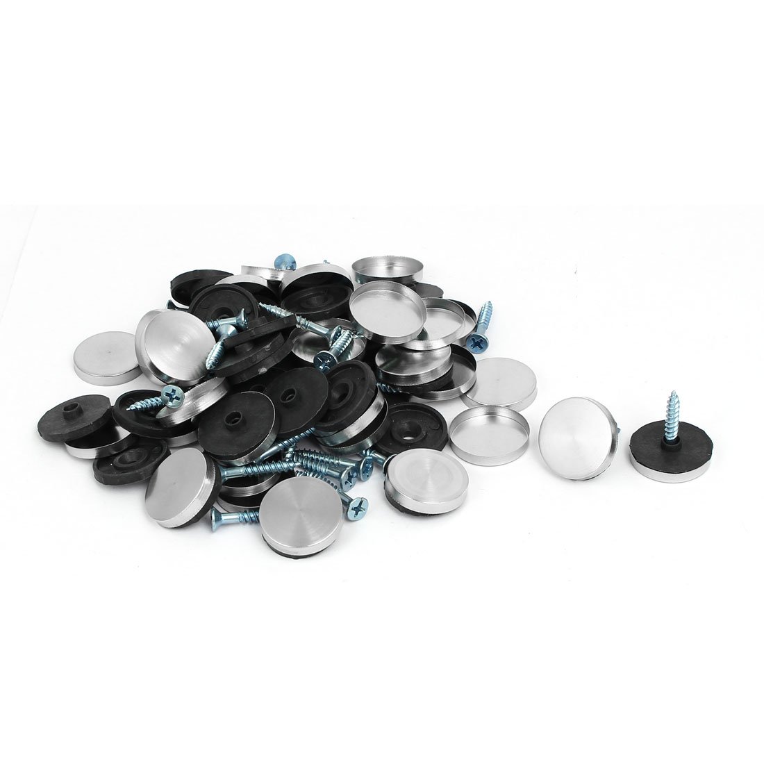 Aexit 22mm Dia quality Parts 304 Stainless Steel Cap Nails Mirror Screws Decorative Fittings 40PCS Model:49as577qo502