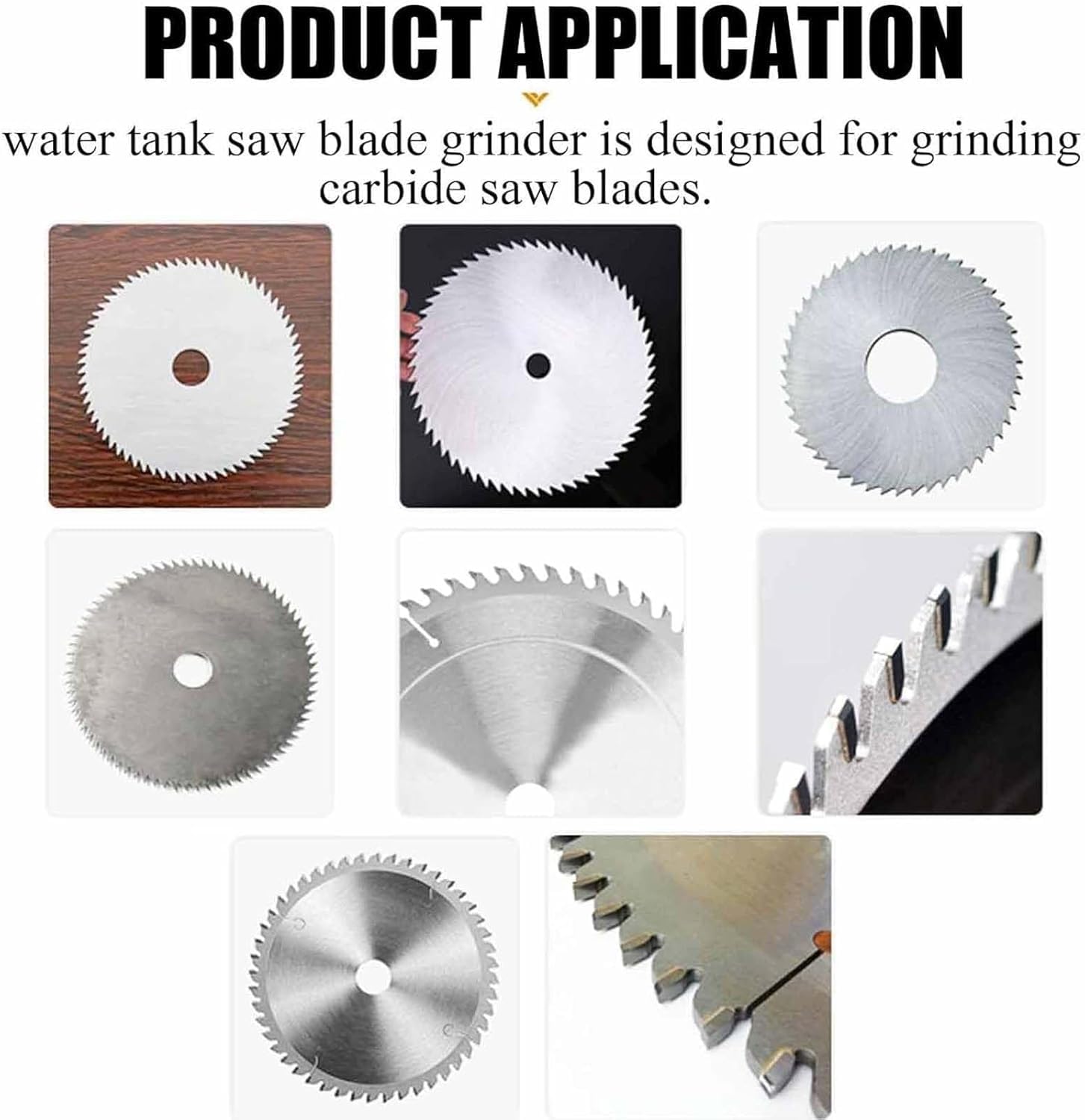 Rettificatrice a lama per sega, affilatrice ad angolo regolabile da 550 W, design ad iniezione d'acqua per la produzione di mobili e la lavorazione del legno