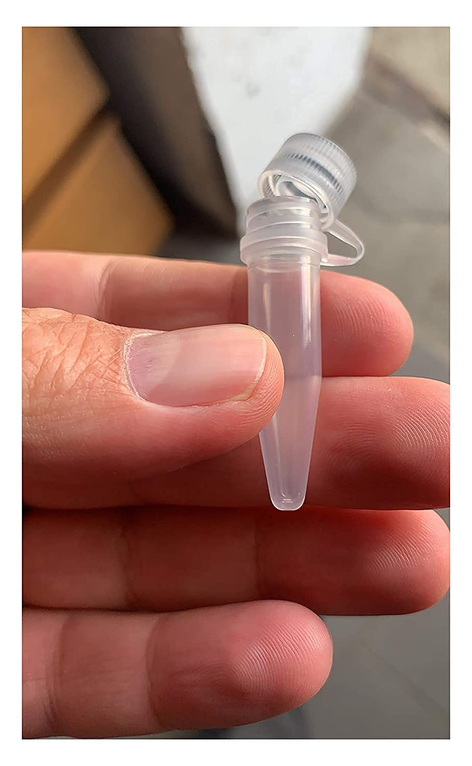 Tarros de reacción con tapón de rosca, plástico, tubo de centrífuga, 1,5 ml, cápsulas vacías, cápsulas de tela, laboratorio (paquete de 500)