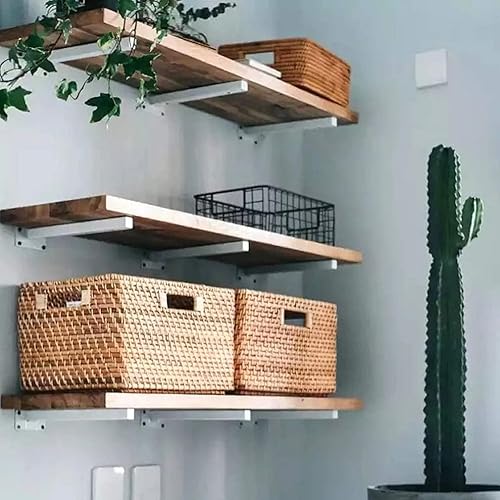 Miniatura 4 de Soporte de estantería para decoración de tuberías rústicas, soportes de estantería para estanterías ocultas de pared, soportes de soporte para