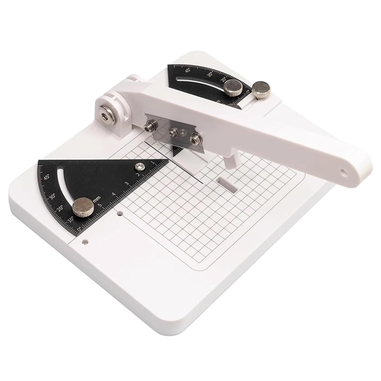 Cortadora Angular Manual for Maquetas，Máquina Regulable Corte Tiras Madera | Ángulo Ajustable 0-45°，Espesor Cuchilla 0,23mm，Corte Triple Capa，Incluye 2 Hojas Repuesto，Herramienta Modelado Madera