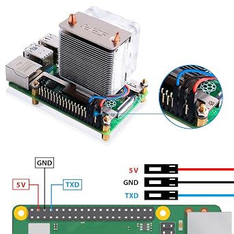 GeeekPi ICE Tower Cooler for Raspberry Pi, RGB Cooling Fan with Heatsink for Raspberry Pi 4 Model B & Raspberry Pi 3B& Raspberry Pi 3 Model B