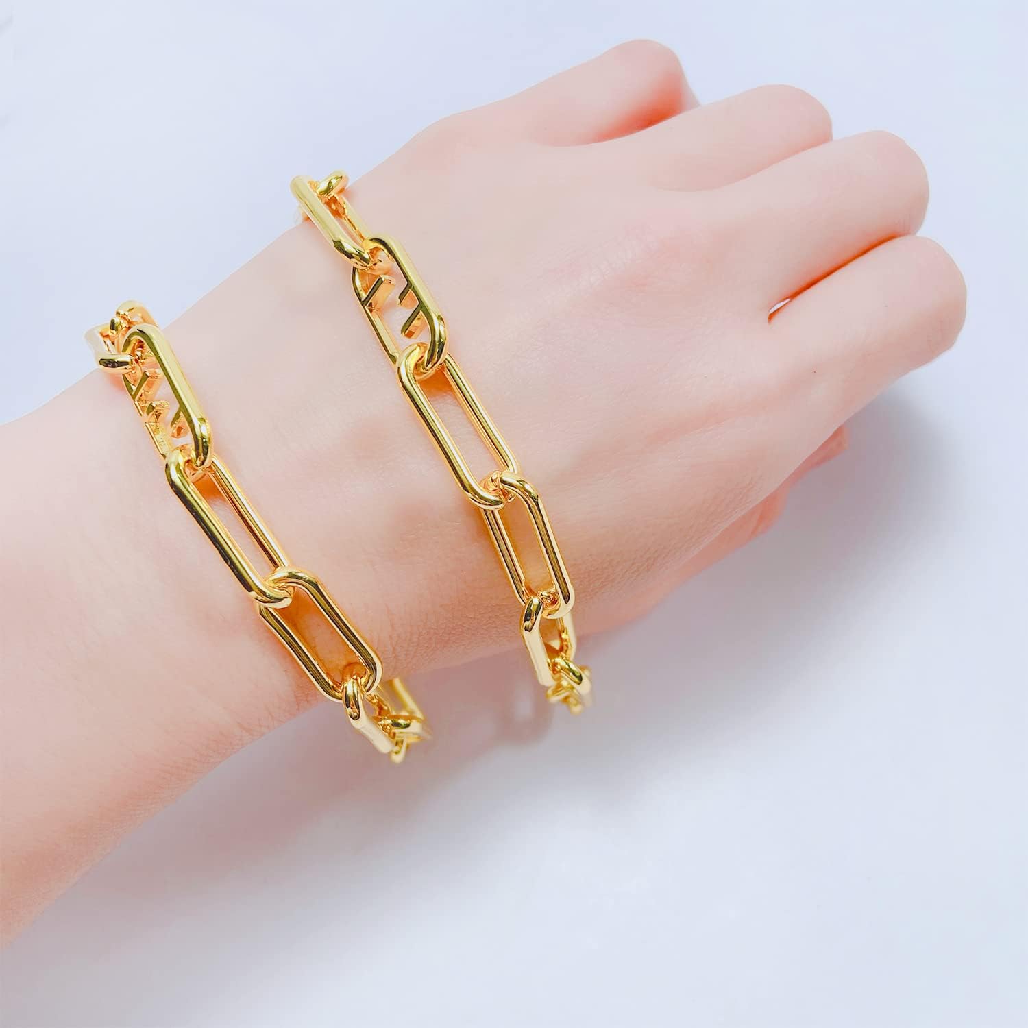 30.3" DIY Alloy Chain Strap Handbag Chains Accessories Purse Straps Shoulder Cross Body Replacement Straps(K-Gold,47.2inch)