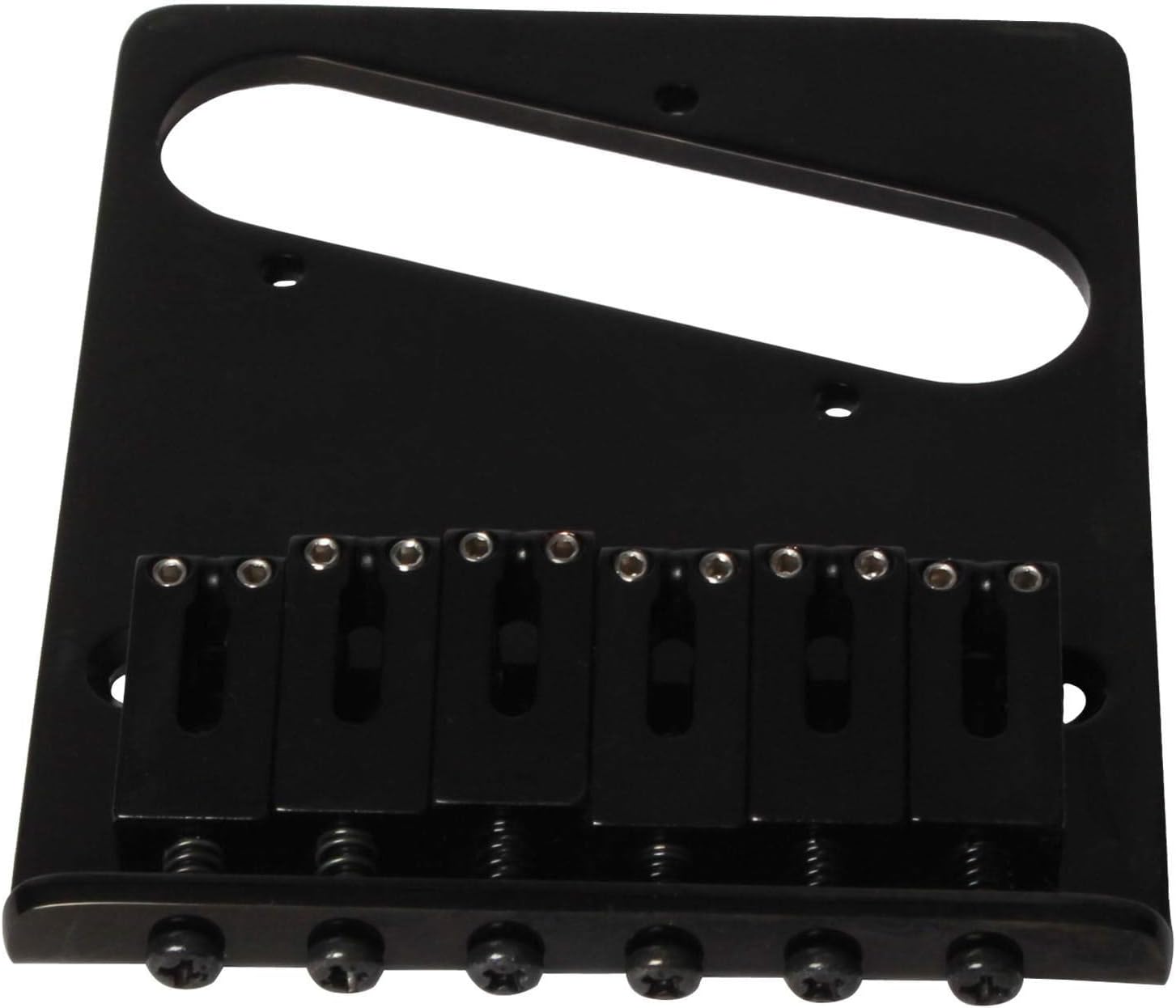 Allparts TB-0030-003 Black 6 Saddle Gotoh Bridge for Telecaster