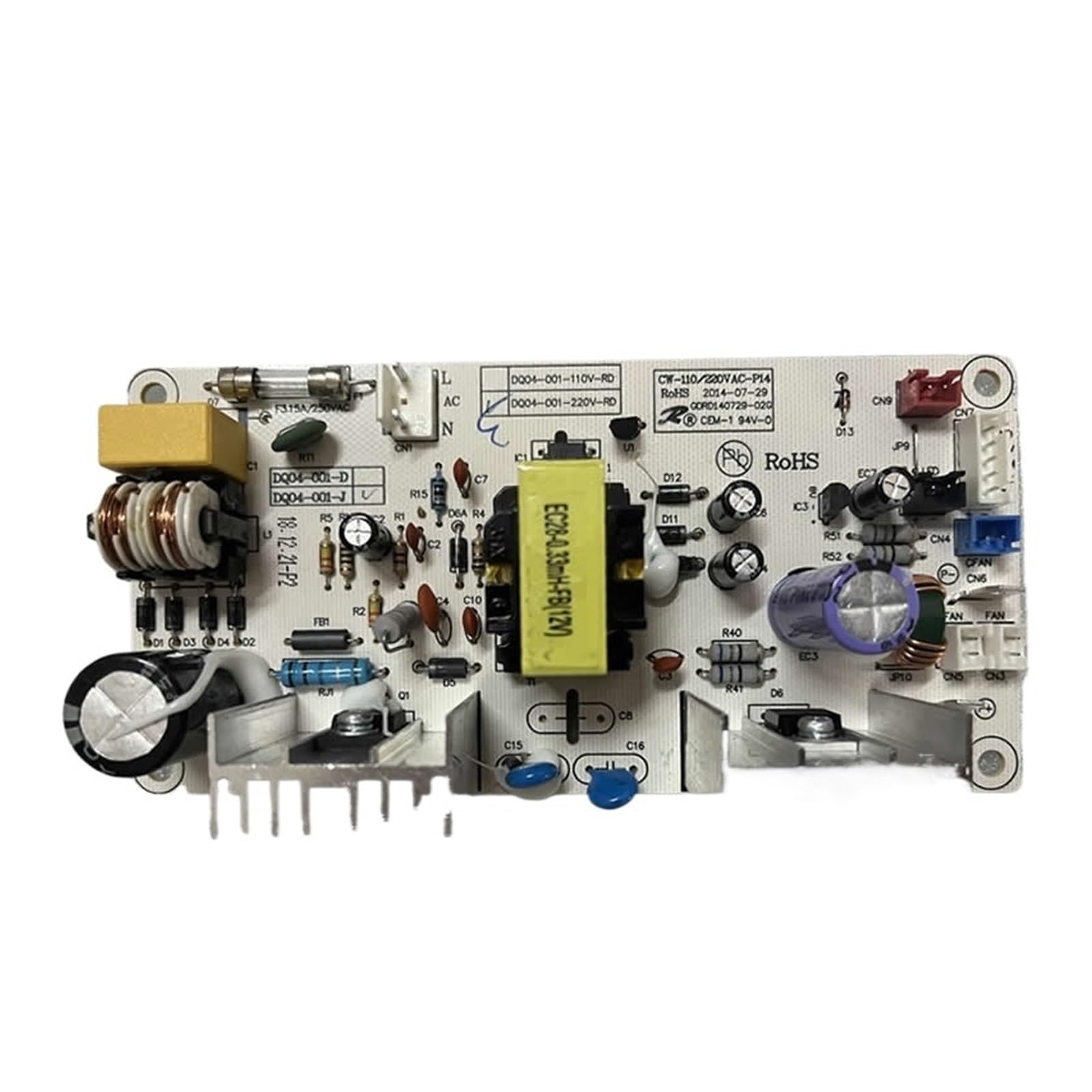 Placa fuente de alimentación 220V soluciona avería en vinoteca DQ04-001-J