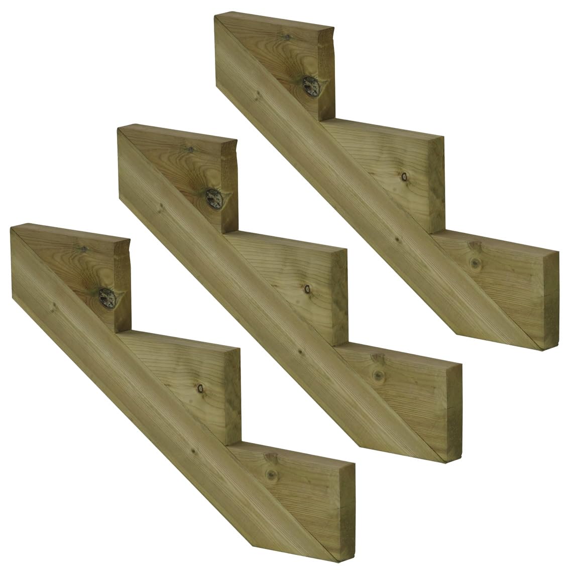 Set da 3 pezzi - Cosciale legno autoclave – 3 gradini – H51cm-Vinuovo