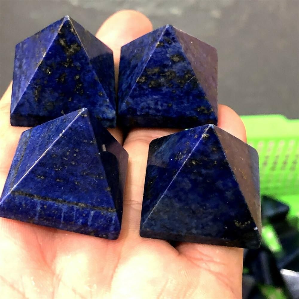 KatLin Natural Lapis Lazuli Pyramid Crystal Quartz Wand Healing Ornaments (Size : 20mm)