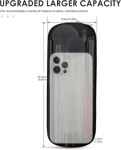 Miniatura 7 de FERYES Soporte para brochas de maquillaje de viaje, magnético anticaídas de silicona, portátil, soporte para brochas de rostro, organizador de