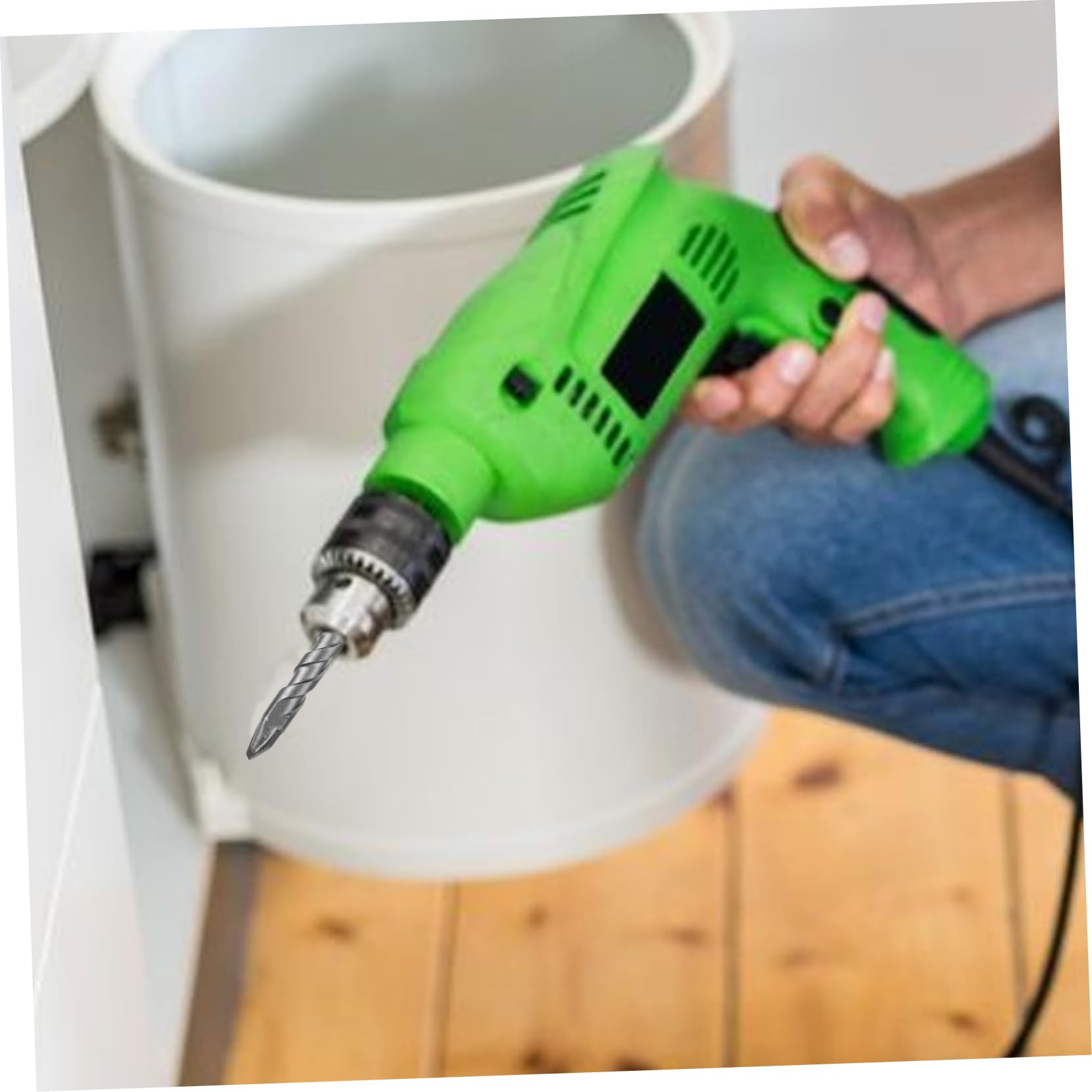 HOMSFOU 25pezzi Punte Da Trapano Eccentriche Per Muratura e Ceramica Di Punte Per Forare e Calcestruzzo Manico Dritto Versatile e Duraturo Adatto Per Professionisti e Fai Da Te