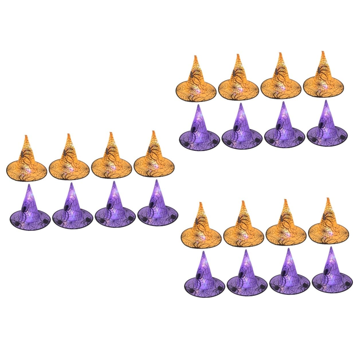 Guirlande lumineuse chapeaux de sorcière pour jardin et salon Halloween