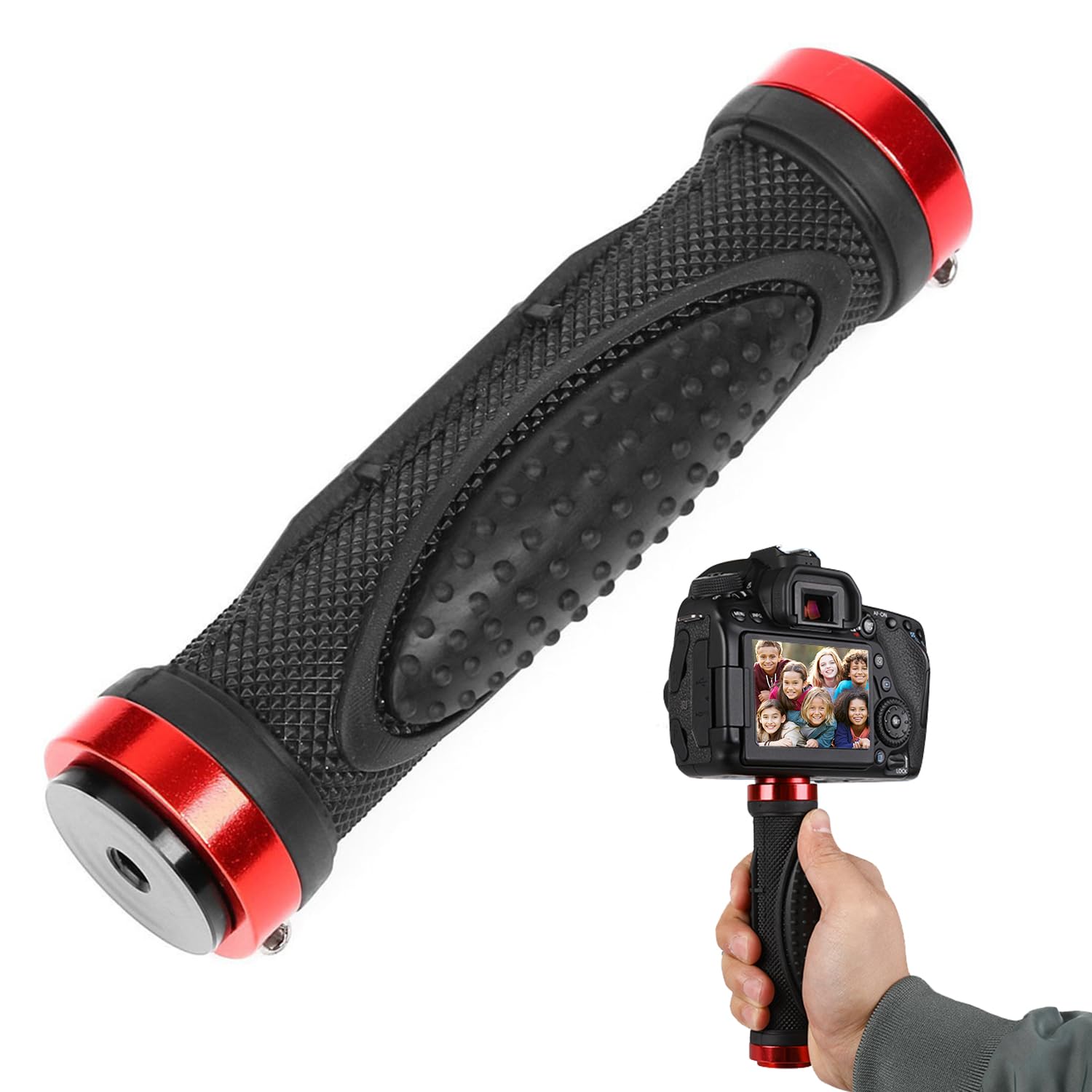 Videohandgreep met U-vormige stabilisator voor hel Videohandgreep met U-vormige stabilisator voor hel