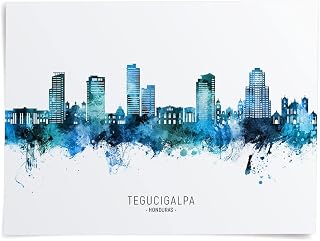 Tegucigalpa Honduras Skyline Art Print (50x70cm poster) -30020