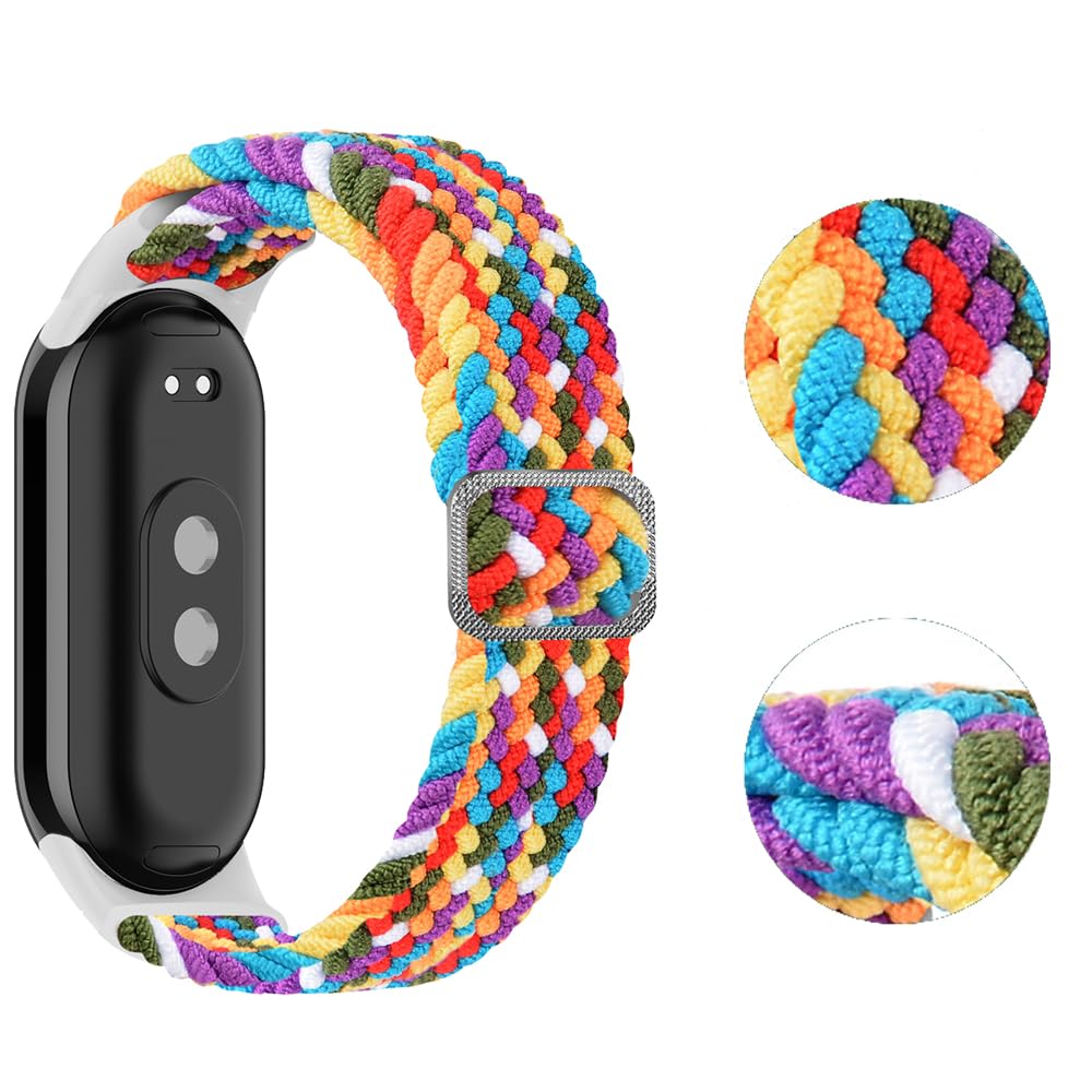 2 Stück Nylon-Armbänder Für Xiaomi Band 8/9/10 – Wasserdicht, Elastisch & Bequem