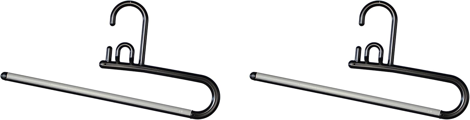 Slack Stop Bar Connecting Hanger, Relay Top Bar, Black, Made in Japan, Set of 2