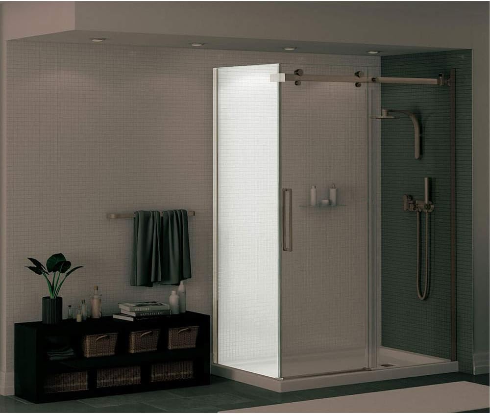 MAAX 138998-900-173-000 Halo Return Panel Frameless Shower Door, 3-in L x 28.75-in W x 78.75-in H, Dark Bronze