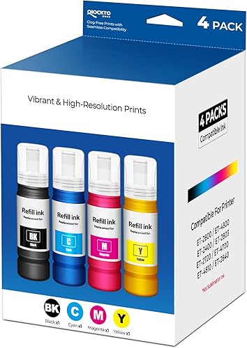 Vista 12 de Bots de recarga de tinta 522 para ET-2800 ET-2400 ET-4800 ET-2803 Botellas de tinta 522 para tanque Eco ET2800 ET2400 ET4800 ET2803 ET-2720 ET-4700