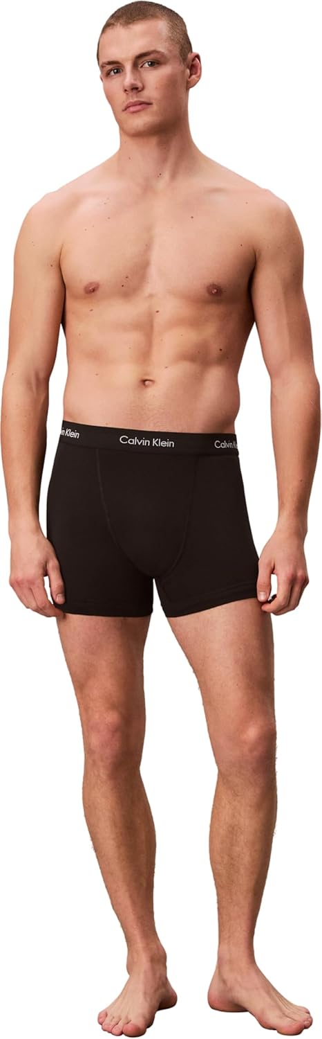 Calvin Klein Men’s 3 Pack Trunks with Logo Waistband — image 5