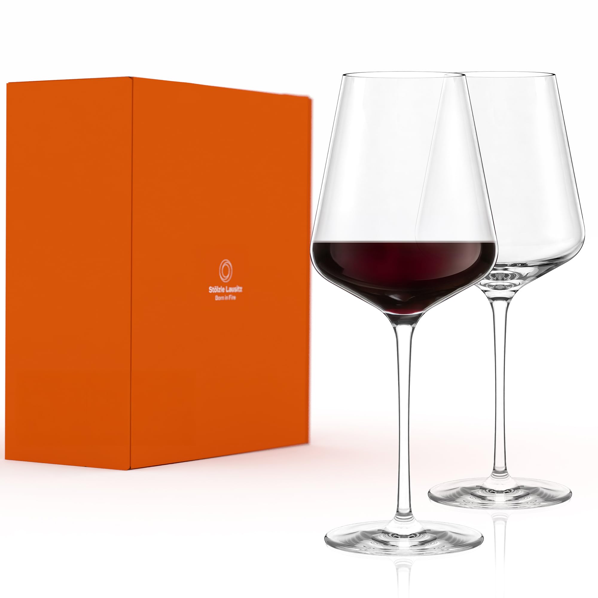 Stölzle Lausitz Bordeauxgläser Quatrophil 2er-Set 645 ml – Hochwertige Weingläser ideal für Bordeaux – Elegante Rotweingläser aus Kristallglas für maximale Aromaentfaltung – Spülmaschinen- & Stoßfest