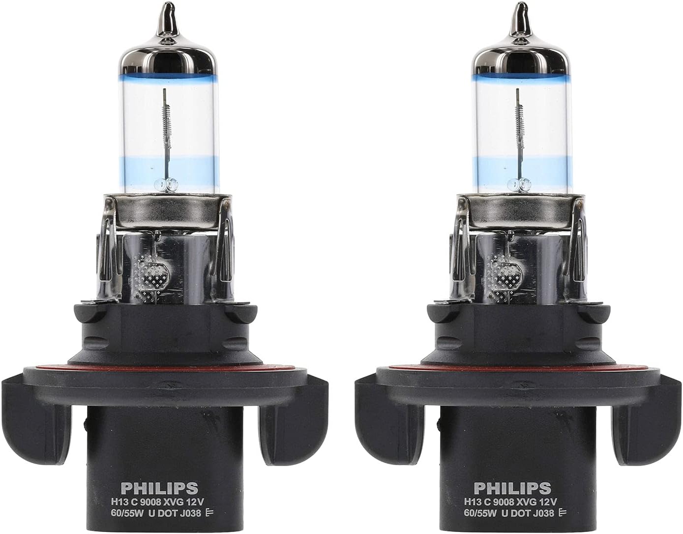 Philips Automotive Lighting 9008 NightGuide Platinum Premium Upgrade Automotive Replacement Headlight Bulb, Fits Select High Beam, Low Beam, and Fog Positions (Pack of 2)