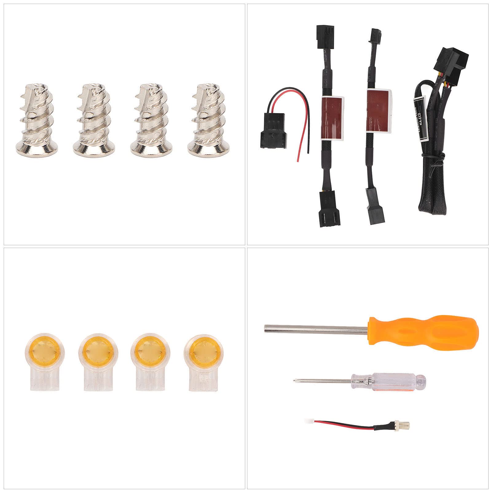 Kit de Montaje de Impresión 3D para Ventilador Solución de Refrigeración Eficiente para, Compatible con Ventilador de 40x40 Mm, Material ABS Duradero, Incluye de 12 V