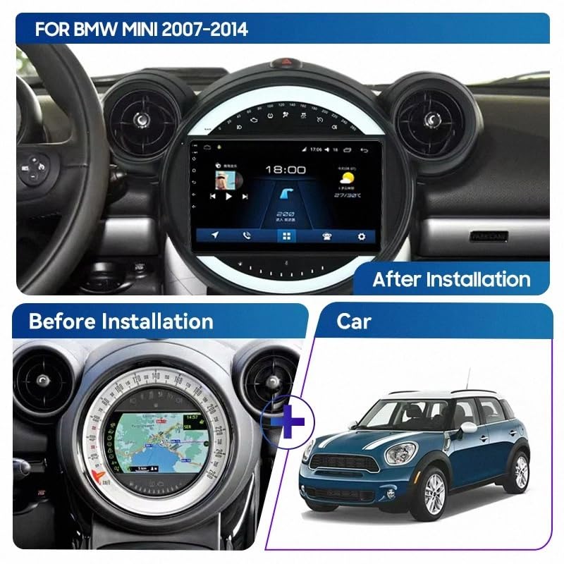 Pantalla Coche Carplay con Bluetooth y Mandos al Volante para BMW E87 E81 4 Nuclear 6