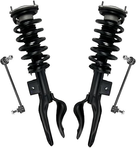 Miniatura 85 de Detroit Axle - Kit de puntales delanteros para Volvo C30 C70 S40 V50, 2 puntales muelle helicoidal 2 estabilizador, barra estabilizadora, enlaces