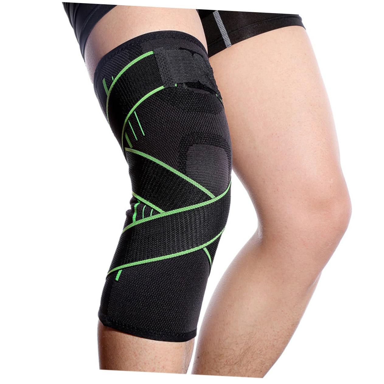 DOITOOL Men's Leg Brace Silicone Strip Pads Protective Sleeves for Acl Compression Sleeve for Sports (size s 2 Pcs)