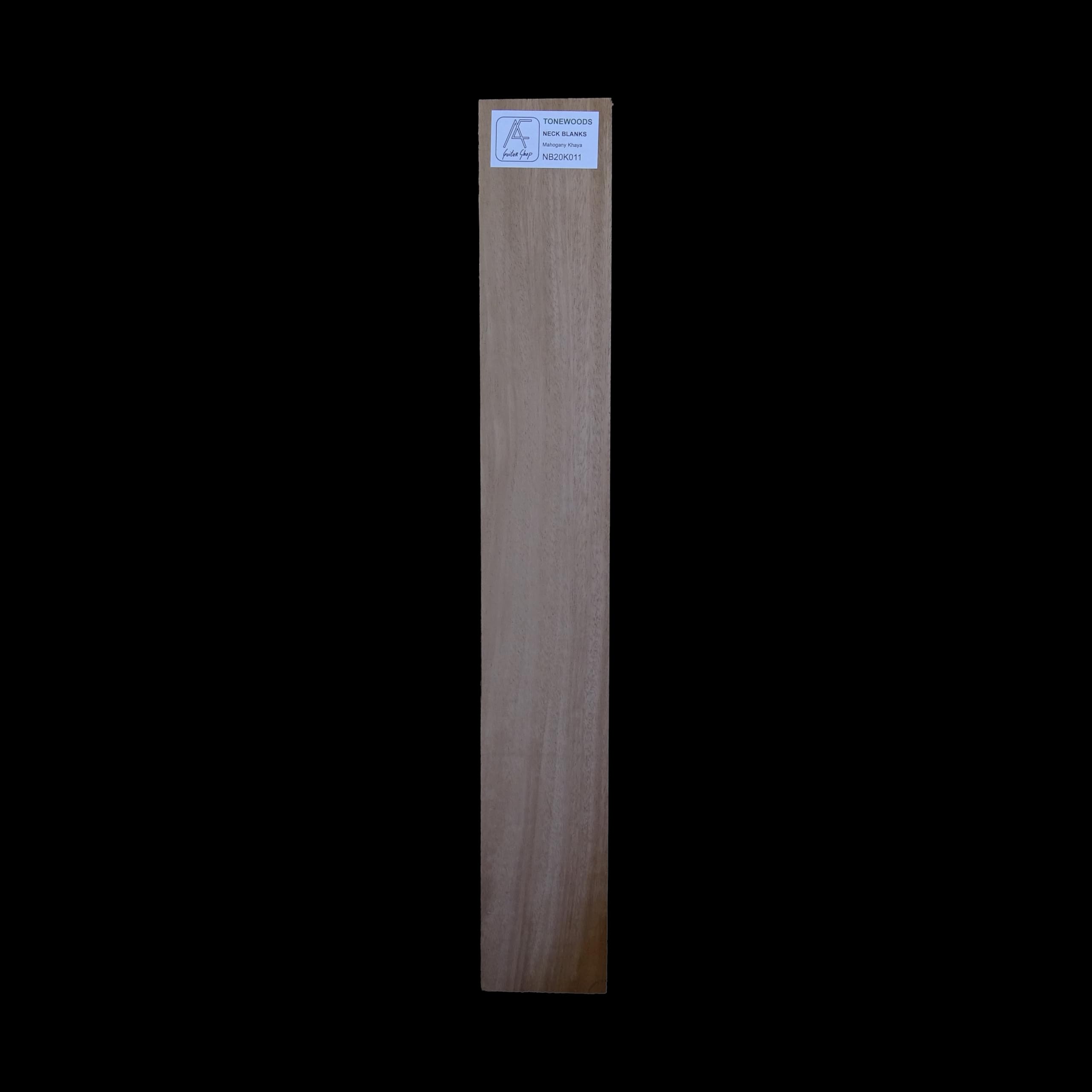 Mahogany Khaya 20 mm Neck Blank NB20K011 bois de lutherie premium pour manche de guitare