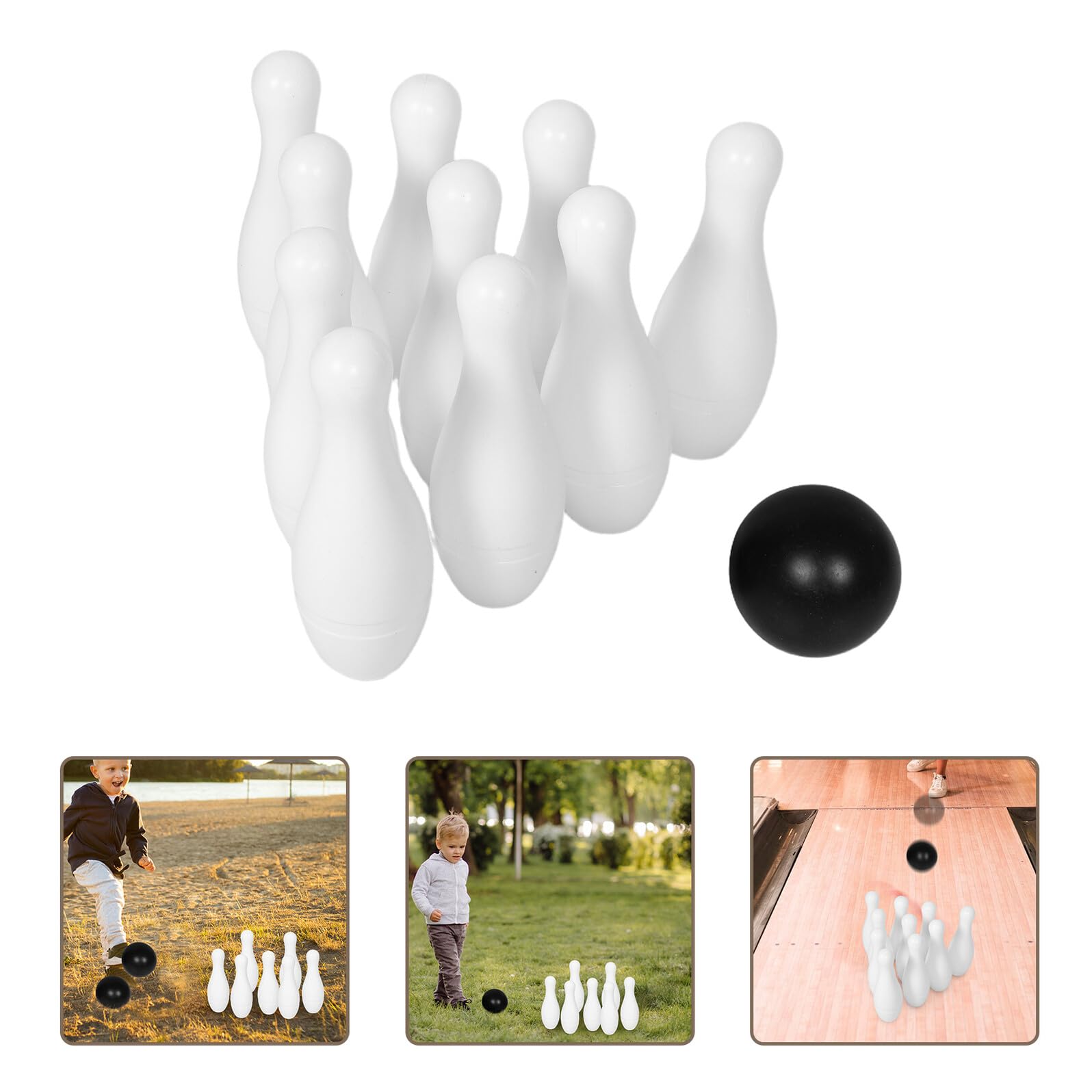 ERINGOGO Bowling con e Palline Educativo per Ragazzo Adatto per attività Indoor e Outdoor Leggero e Facile da Trasportare Stimola Coordinazione e