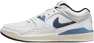 Jordan Stadium 90 Men's Shoes (HM3713-141, White/Pale Ivory/Aegean Storm/Armory Navy) Size 9