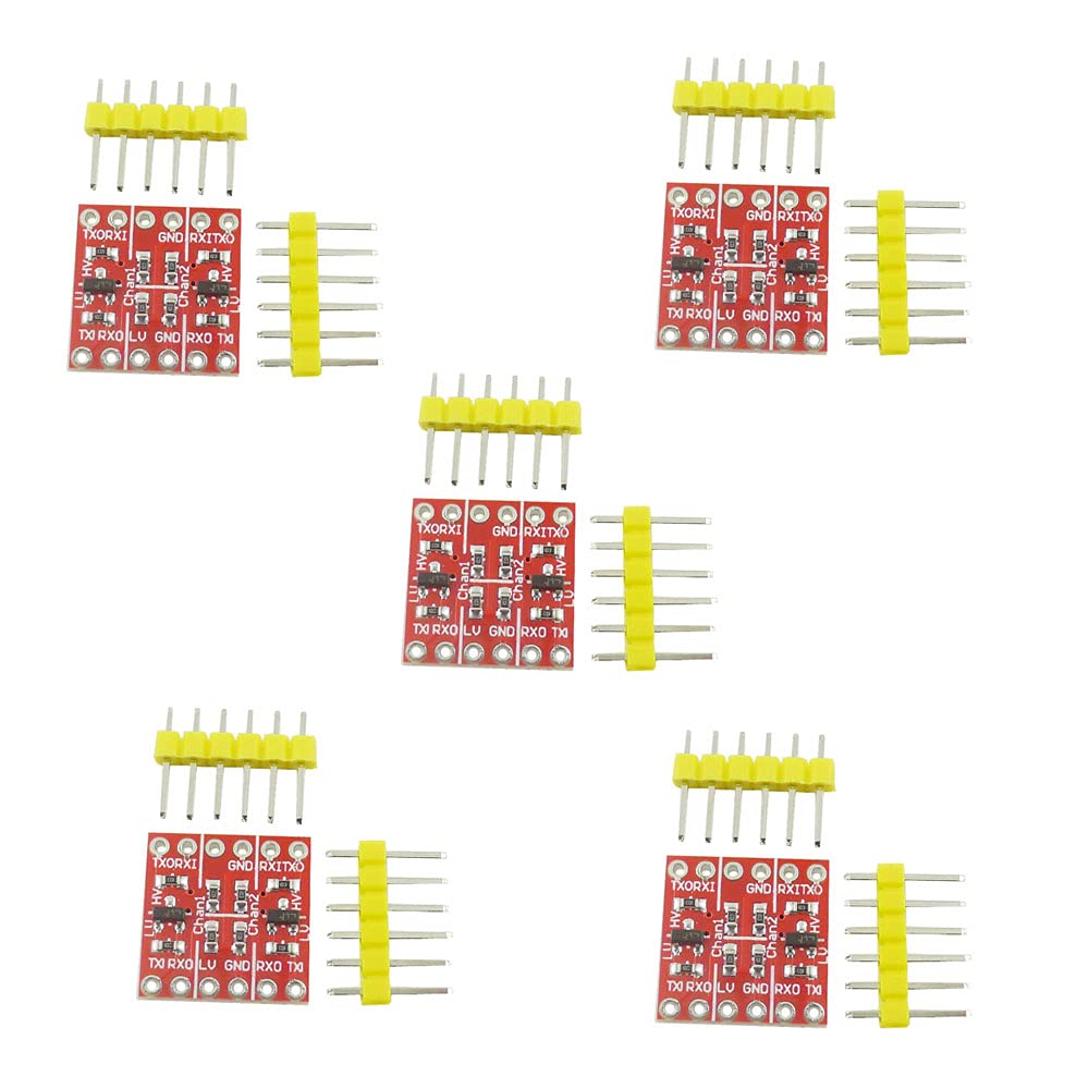5 pezzi 2 canali IIC I2C Livello logico Convertitore Bidirezionale Modulo Commutatore da 3,3 V a 5 V