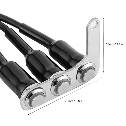 Miniatura 5 de Estink Interruptor de manillar de motocicleta, interruptor de palanca de manillar de motocicleta, montaje ajustable, 3 botones, interruptor de