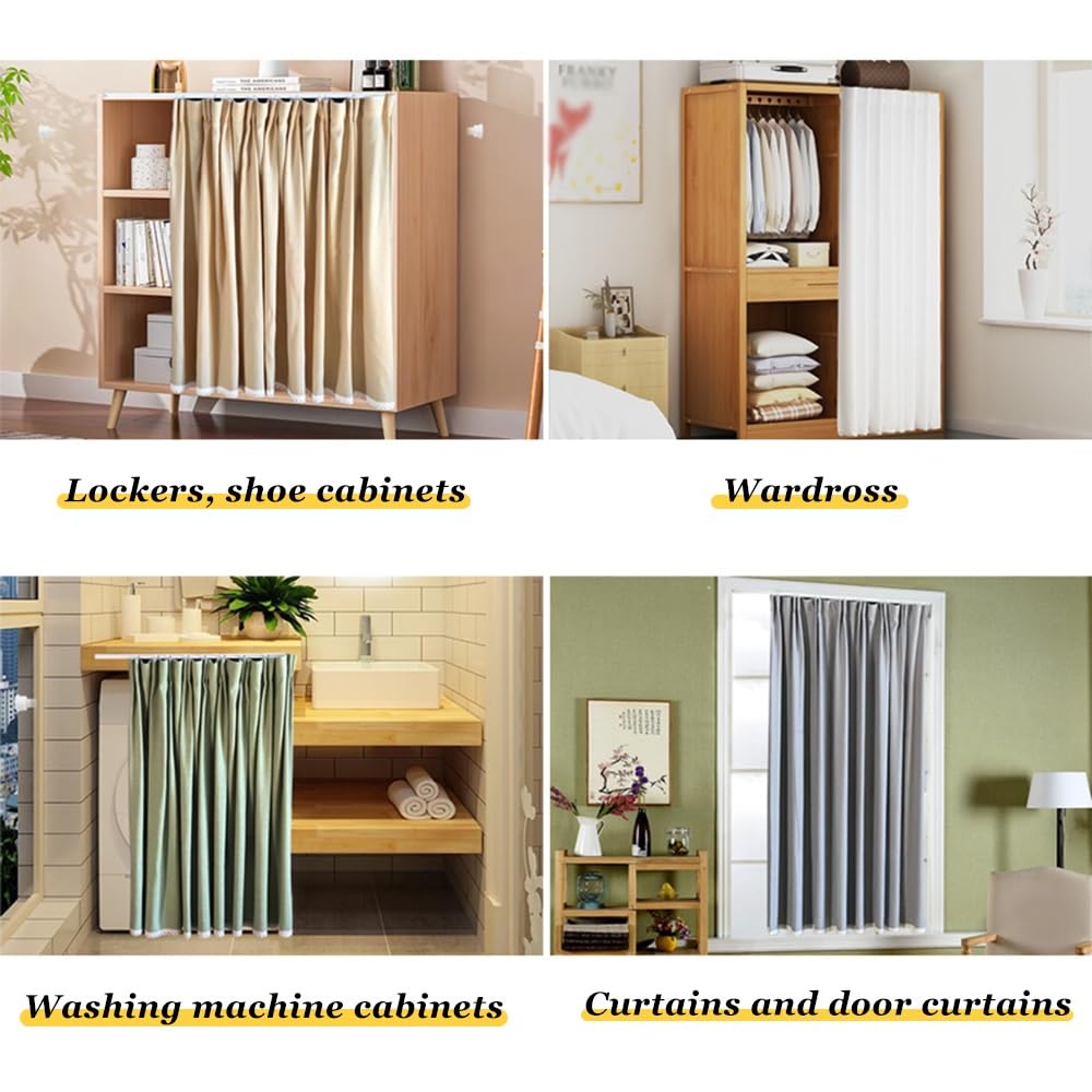 Selbstklebende Schiene, einfache Installation, kein Bohren erforderlich, perfekt für Zuhause, Büro und Mietwohnungen, 600 cm lang, vielseitig einsetzbar und Fensterbehandlung, Solut