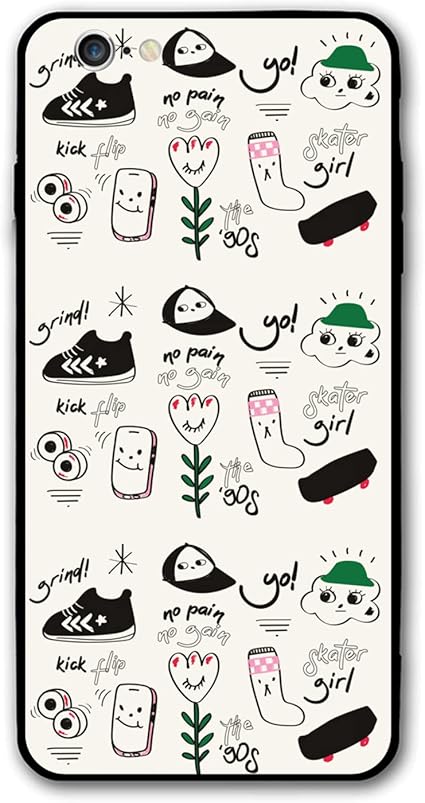 Amazon Co Jp Iphone 6 6s 対応 ケース Tpu Pc 安いワイヤレス充電対応 指紋防止 軽量 全面保護 耐衝撃 人気 おもしろい かわいい アニメ キャラクター グッズ 男女兼用 かわいい フランス式 流行 要約 靴 スケートボード 緑 家電 カメラ