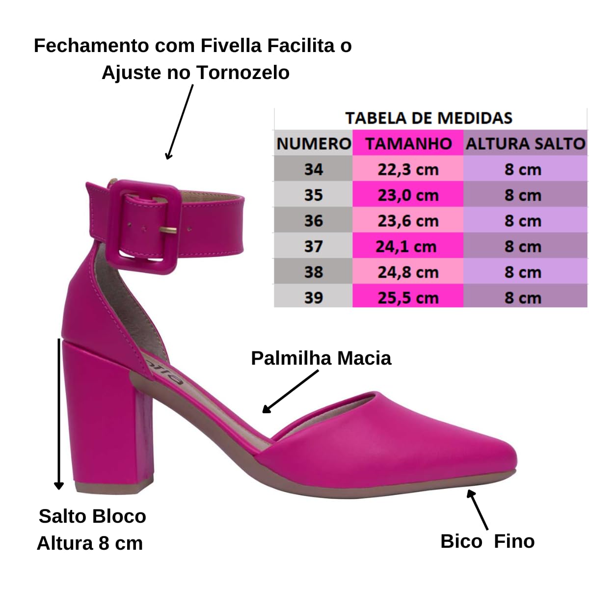 Sapato Salto Grosso Scarpin Sandália Salto Bloco Moda em promoção! Veja a oferta e mais achadinhos de Sapatos sociais 6 Hoje é o melhor dia para comprar Sapato Salto Grosso Scarpin Sandália Salto Bloco Moda com aquele preço maroto! Promoção! Aproveite a oferta! 6