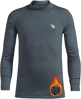 Long Sleeve Thermal Fleece Compression Shirt for Youth Cold Gear