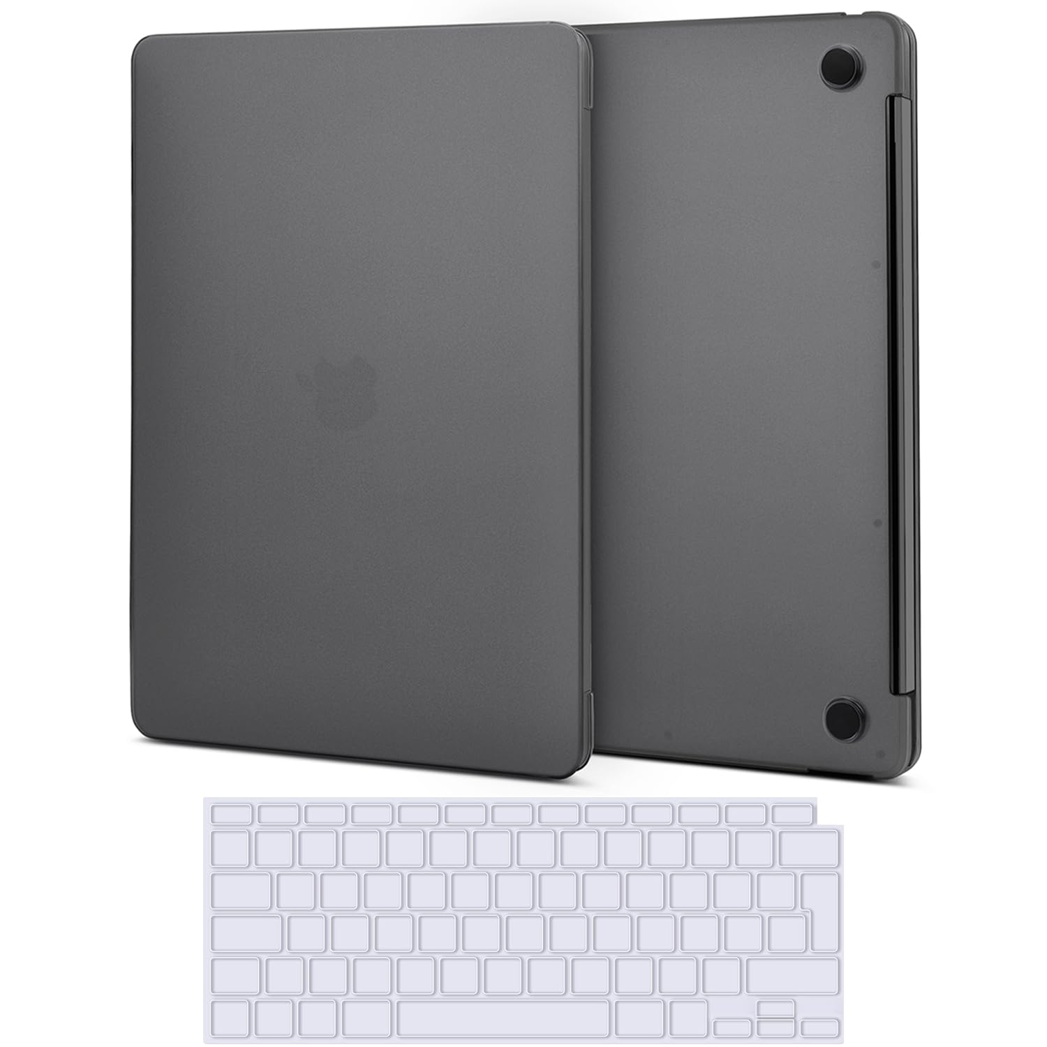 TECOOL Funda Compatible con MacBook Air 13,3 Pulgadas 2010-2017 (A1466 A1369), Carcasa de Plástico Ultrafina y Cubierta de Teclado en UE, Gris-Negro — view 21