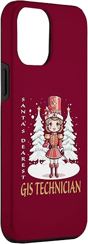 Miniatura 3 de iPhone 15 Plus GIS Technician Christmas Classic Female Nutcracker Case