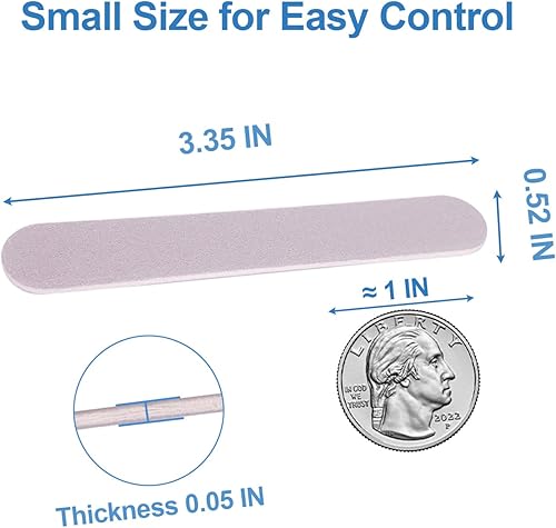 Miniatura 3 de Mini limas de uñas a granel (100 unidades), lima de uñas de doble cara para uñas naturales, juego de herramientas de manicura, lima de uñas