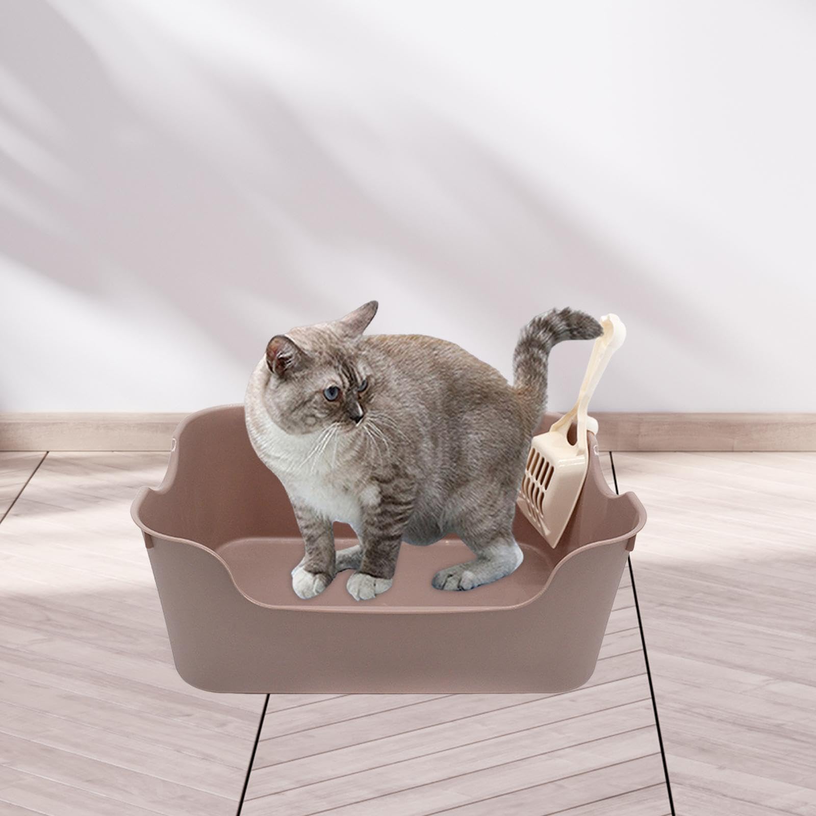 Amazon | DeeRace 猫用トイレ 猫用トイレ便器 耐久性を高める 小中大猫 
