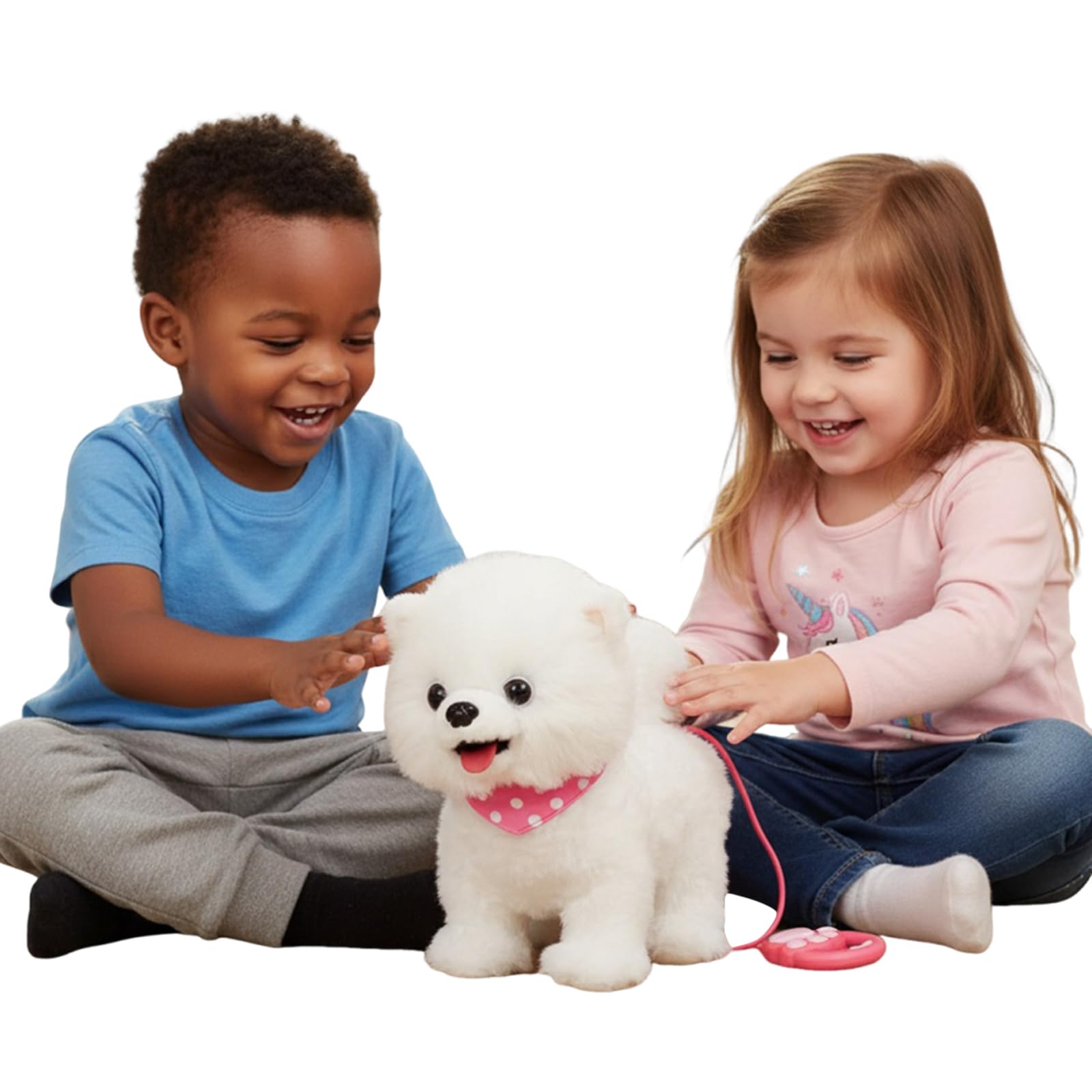 Juguete De Perro Robot De Peluche Suave con Correa Remota y Voz