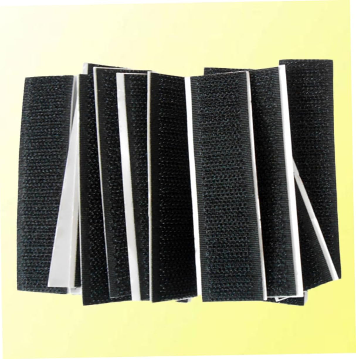 NUOBESTY 40pcs Self-Adhesive Hook and Loop Tape Fastening Strips Sticky Glue Protection Pads for Home Appliances