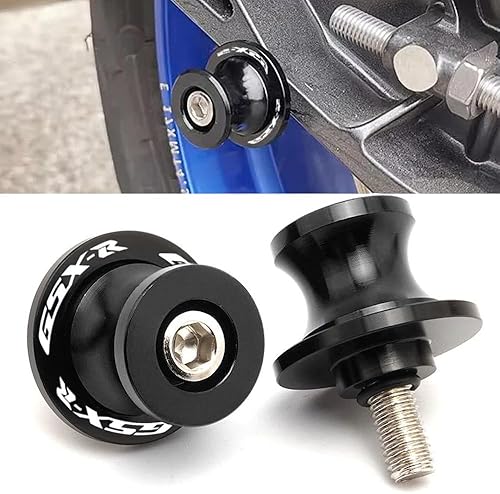 Miniatura 7 de Juego de 2 extremos de agarre para manillar de motocicleta, compatibles con S.uzuki GSXR GSX-R GSXS 600 750 1000 (0.866 in, 78 pulgadas, negro)