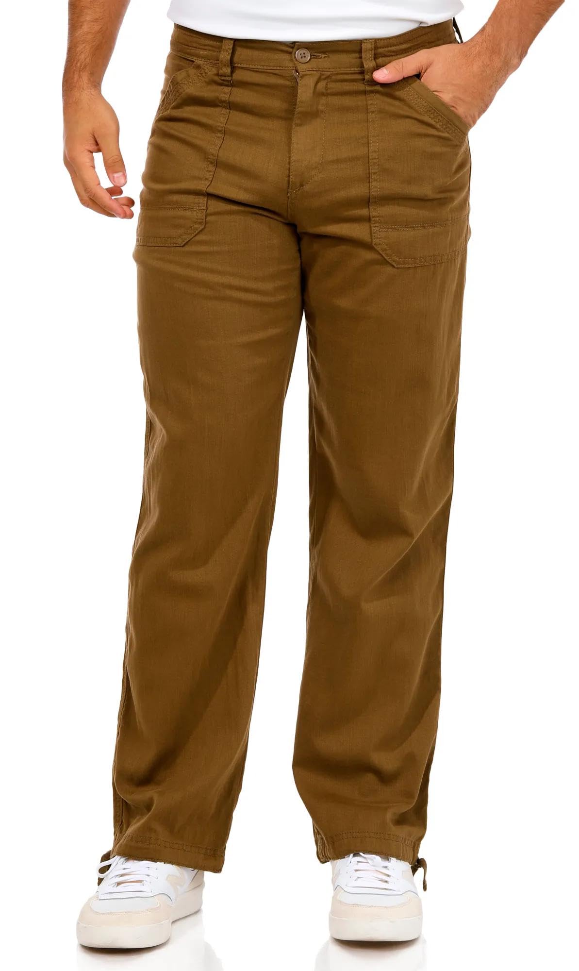Unionbay Womens Drapey Woven Full Length Straight Leg Pant