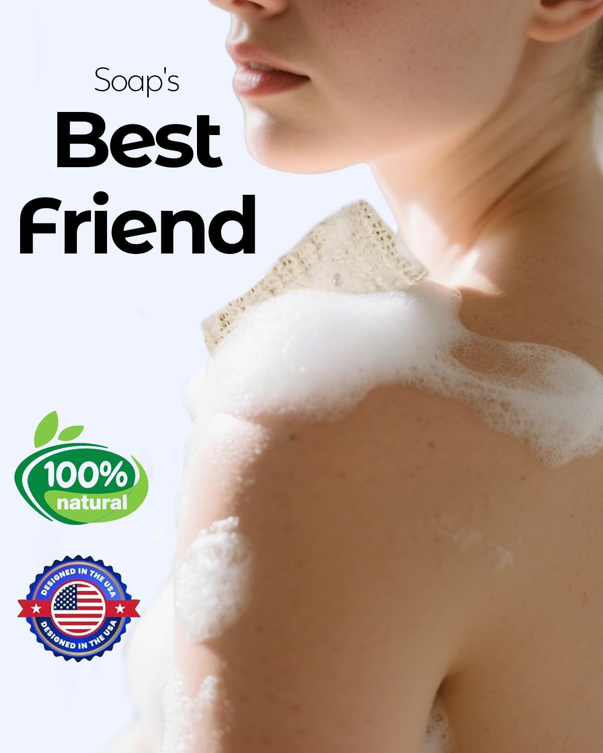 100 Pcs Soap Bags with Drawstring, 5.3'' x 3.7'' Natural Soap Savers for Bar Soap Exfoliating Sisal Mesh Soap Bags for Soap Bars, Scrubbing & Massaging Shower Pouches for Men & Women - Image 5