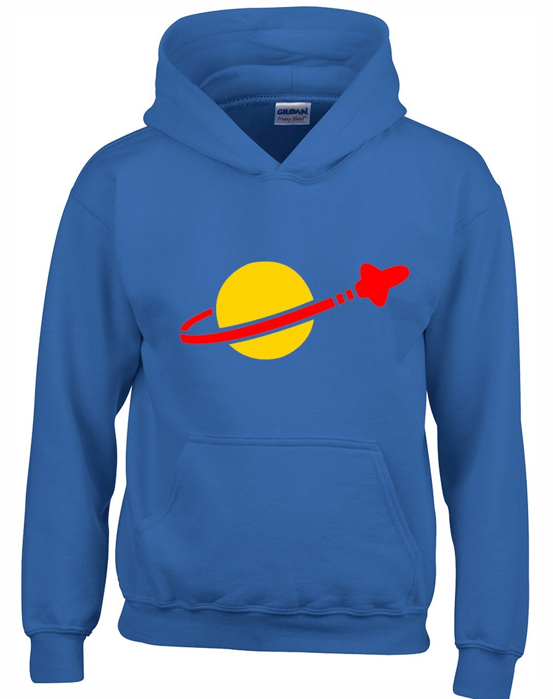 Crown Designs Bricks Spaceman Logo Family Movie Film Inspired Gift Unisex Hoodies for Men, Women & Teenagers - Royal / 5X-Large