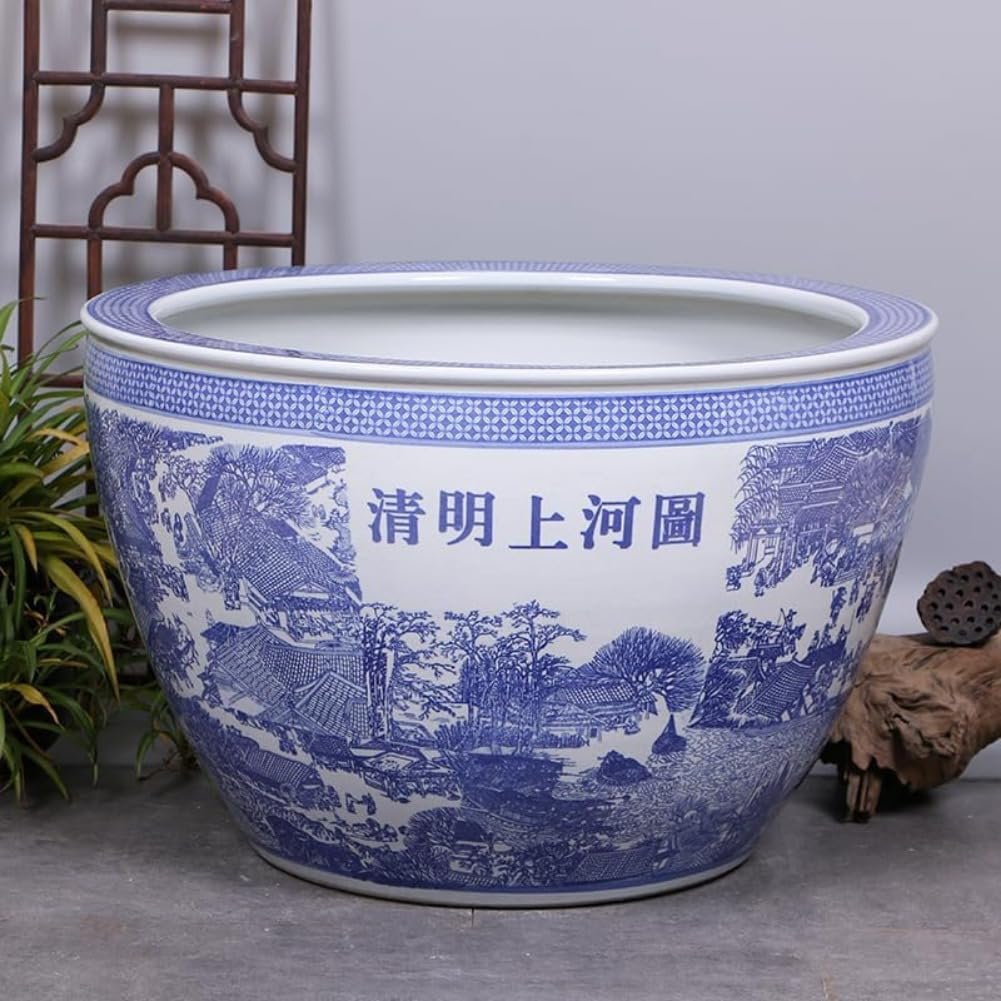 水鉢　模様　陶器鉢　睡蓮鉢　めだか鉢　花器　めだか　金魚　水生植物　ビオトープ Amazon.co.jp: 睡蓮鉢 メダカ鉢 おしゃれ めだか鉢 水鉢