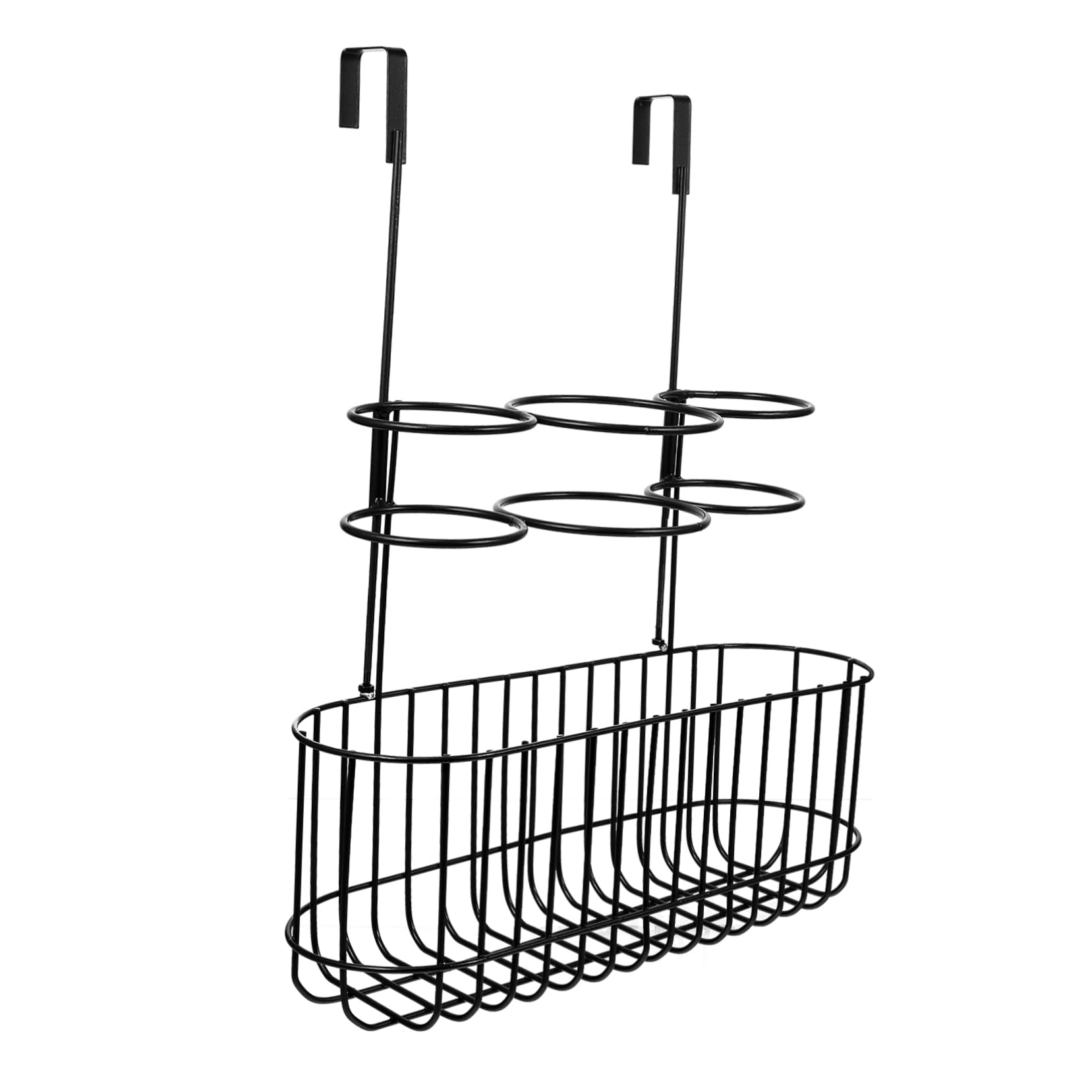 1pezzi Porta Asciugacapelli Da Parete Ferro Supporto Per Organizzazione Soggiorno Bagno Design Semplice e Funzionale Facile Da Installare Per Casa e Ufficio