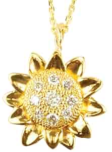 ひまわり　K18WG 　ダイヤ0.53ct 　ネックレストップ ひまわり様専用 K18WG ダイヤ0.53ct ネックレストップ - メルカリ